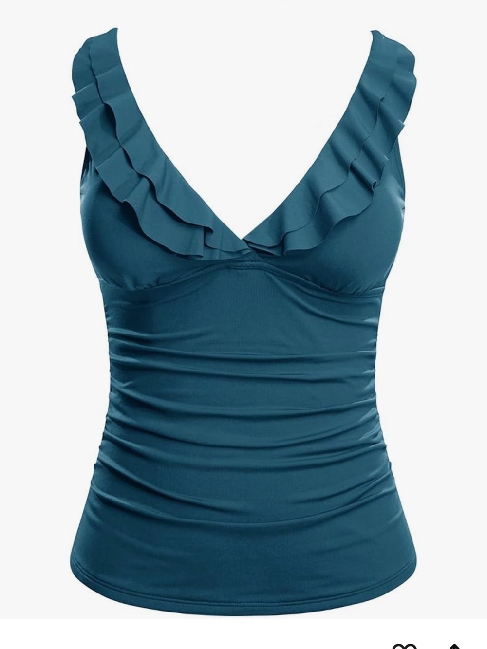 Tankini Top Only Tummy Control Bathing Suit Top Ruffle XL. 2247/bb5-1